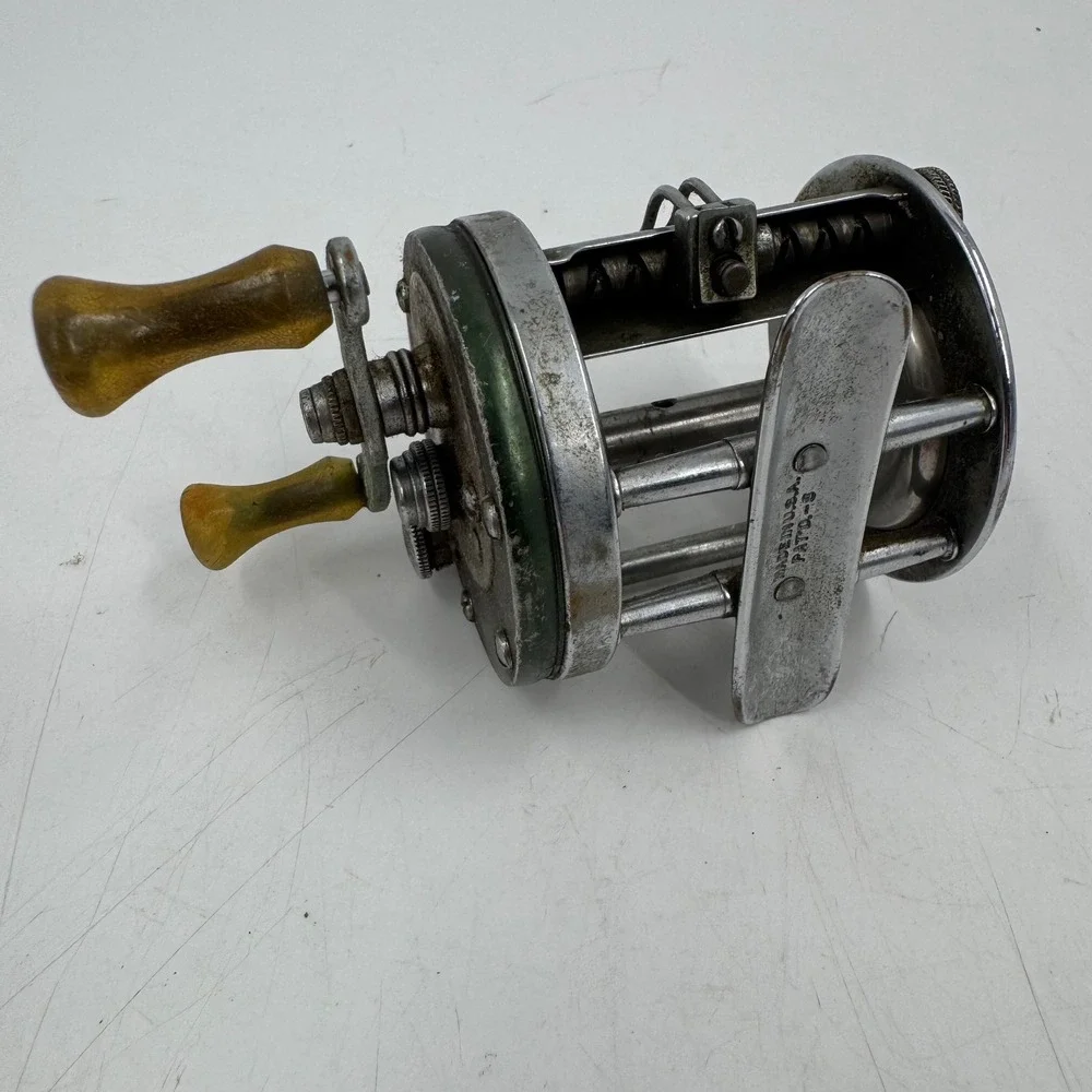 Vintage Shakespeare Marhoff 1964 Model GE‎ Fishing Reel Nickel Silver